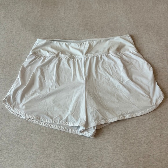 Spyder Pants - Spyder Active Womens XL White Athletic Running Workout Shorts Wide Waistband‎